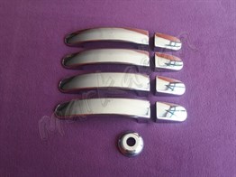 WOC Chrome Ford Tourneo Custom Krom Kapı Kolu 2012-2023 4 Kapı 9 Parça Paslanmaz Çelik