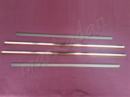 WOC Chrome Mercedes E W211 Krom Cam Çıtası 2002-2009 4 Parça Paslanmaz Çelik