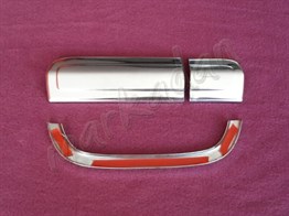 WOC Chrome Mercedes Vito Krom Bagaj Açma 2004-2014 3 Parça Paslanmaz Çelik