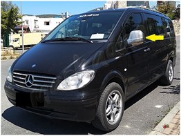 WOC Chrome Mercedes Vito Krom Ayna Kapağı 2004-2010 2 Parça Abs Krom