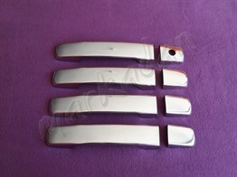 WOC Chrome Nissan Navara Krom Kapı Kolu Tek Delikli 2006-2015 4 Kapı Paslanmaz Çelik