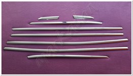 WOC Chrome Peugeot 3008 Krom Cam Çıtası 2016-2024 8 Parça Paslanmaz Çelik