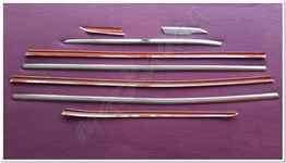 WOC Chrome Peugeot 3008 Krom Cam Çıtası 2016-2024 8 Parça Paslanmaz Çelik