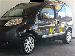 WOC Chrome Peugeot Bipper Krom Yan Kapı Çıtası 2008 Sonrası 4 Parça Paslanmaz Çelik