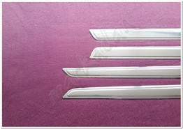 WOC Chrome Peugeot Partner Tepee Krom Yan Kapı Çıtası 2008-2018 4 Parça Paslanmaz Çelik