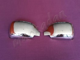 WOC Chrome Renault Kangoo Krom Ayna Kapağı 2002-2007 2 Parça Paslanmaz Çelik