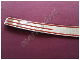 WOC Chrome VW Caddy Krom Arka Tampon Eşiği 2004-2014 Paslanmaz Çelik
