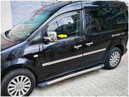 WOC Chrome VW Caddy Krom Ayna Kapağı 2004-2014 2 Parça Abs Krom