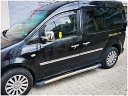 WOC Chrome VW Caddy Krom Cam Çıtası 2004-2014 4 Parça Paslanmaz Çelik