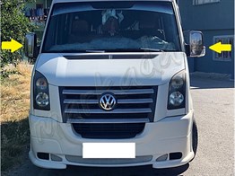 WOC Chrome VW Crafter Krom Ayna Kapağı 2006-2017 2 Parça Abs Krom