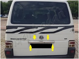 WOC Chrome VW T4 Transporter Krom Bagaj Çıtası 1995-2003 Paslanmaz Çelik