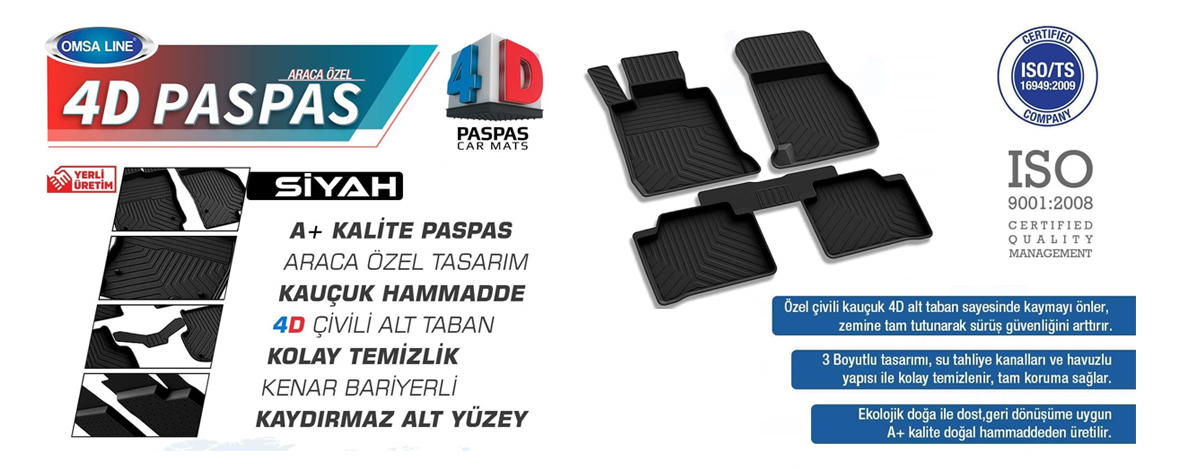 Omsa 4D Havuzlu Paspas