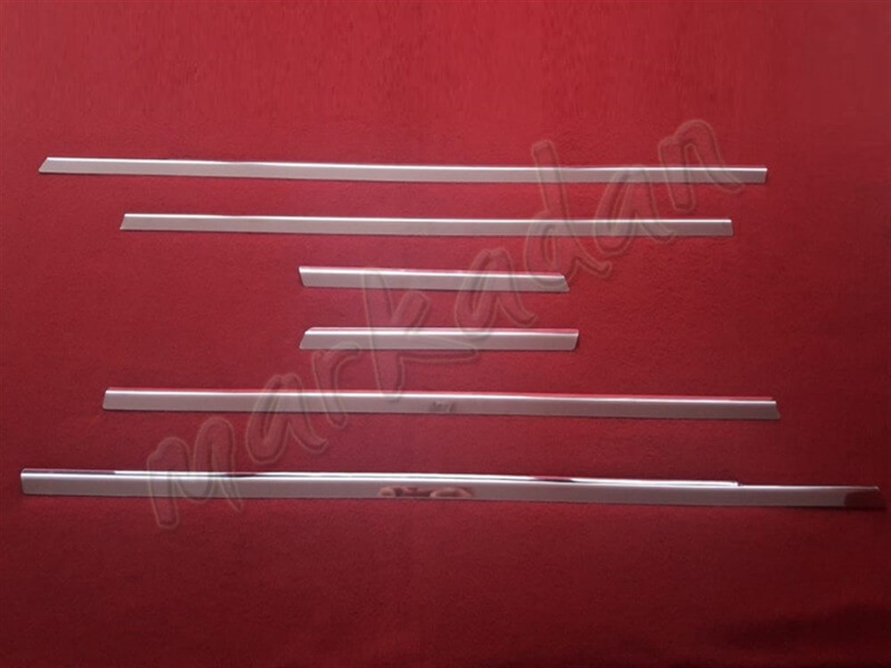 DB Chrome Audi 3 HB Cam Çıtası Nikelajı 2005-2012 6 Parça P.Çelik