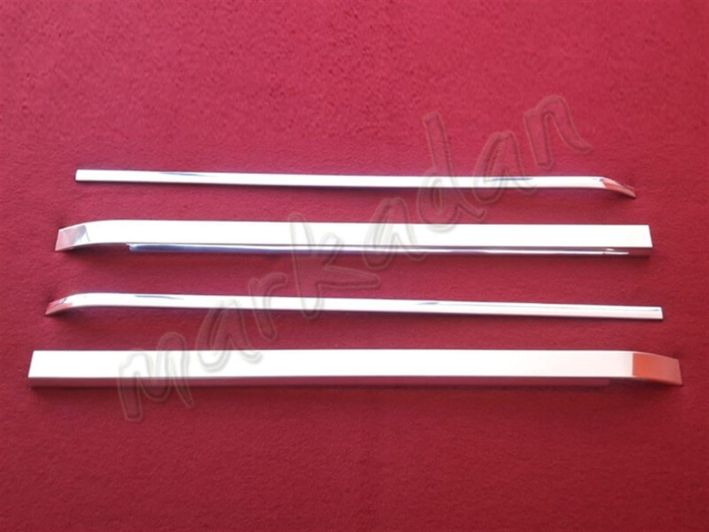 DB Chrome Citroen Nemo Sürgülü Kapı Çıta Nikelajı 2008 Sonrası 4 Parça P.Çelik