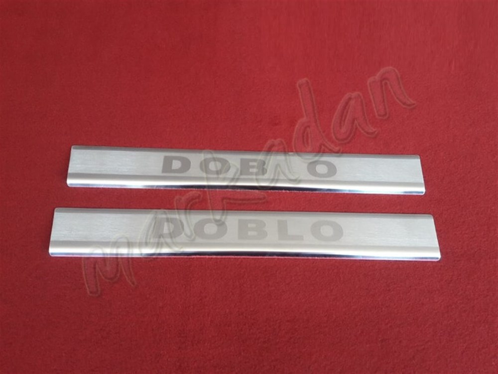 DB Chrome Fiat Doblo Krom Kapı Eşiği 2010 Sonrası 2 Parça P.Çelik