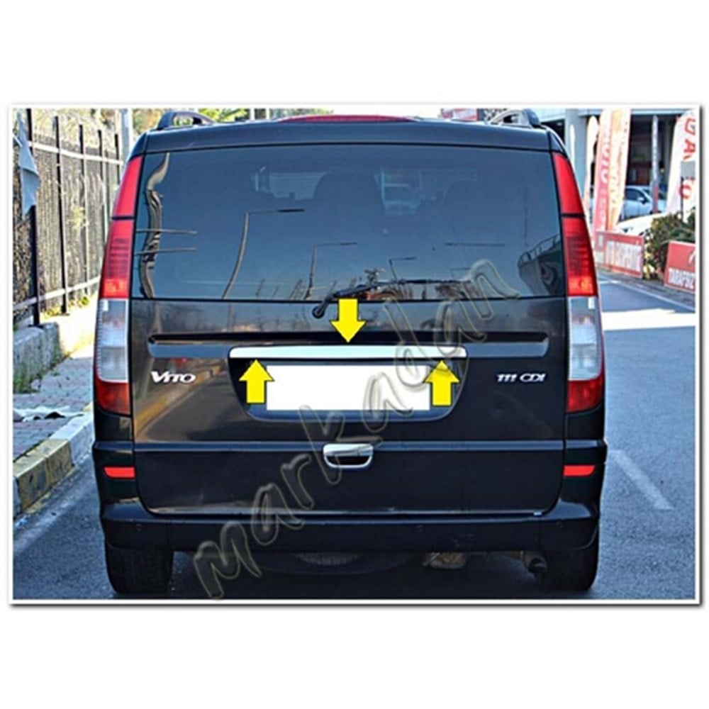 DB Chrome Mercedes Vito Krom Bagaj Çıtası 2004-2014 P.Çelik