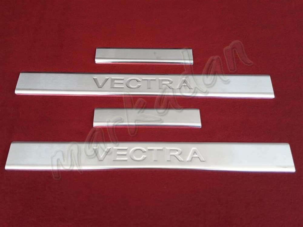 DB Chrome Opel Vectra C Krom Kapı Eşiği 2002-2009 4 Parça P.Çelik