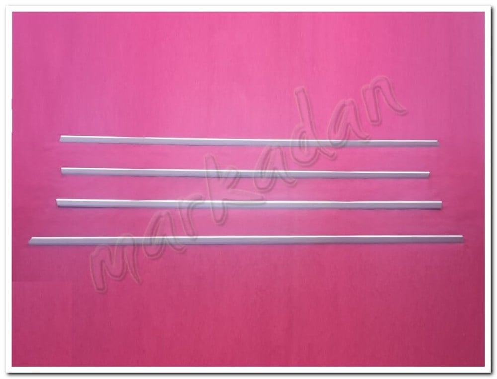 DB Chrome Peugeot 407 Cam Çıtası Nikelajı 2004-2010 4 Parça P.Çelik