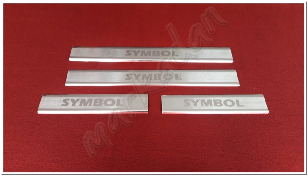 Db Chrome Renault 3 Symbol Kapı Eşiği 2013 Sonrası 4 Parça Paslanmaz Çelik