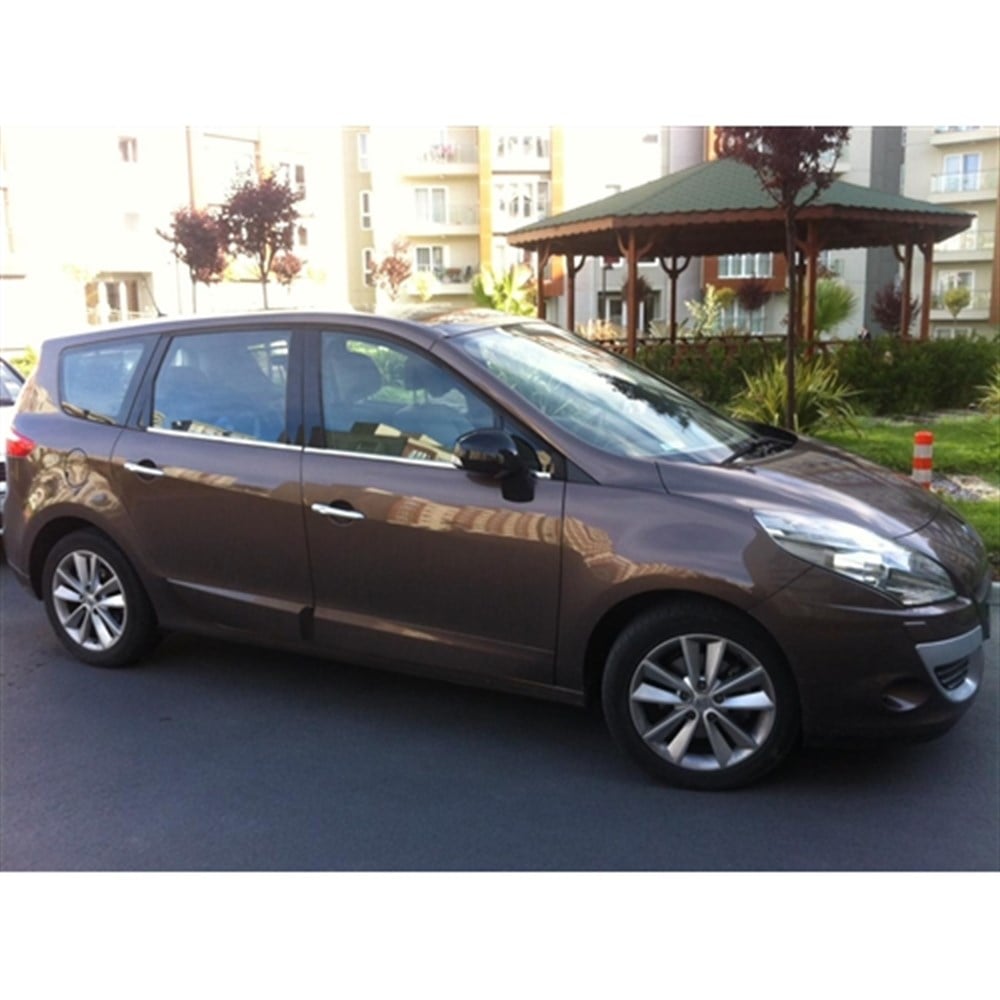 DB Chrome Renault Scenic 3 Cam Çıtası Nikelajı 2009-2016 4 Parça P.Çelik