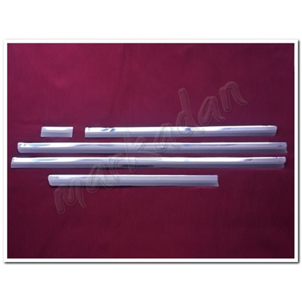 DB Chrome VW T5 Caravelle Kısa Şase Krom Yan Kapı Çıtası 2003-2014 5 Parça P.Çelik