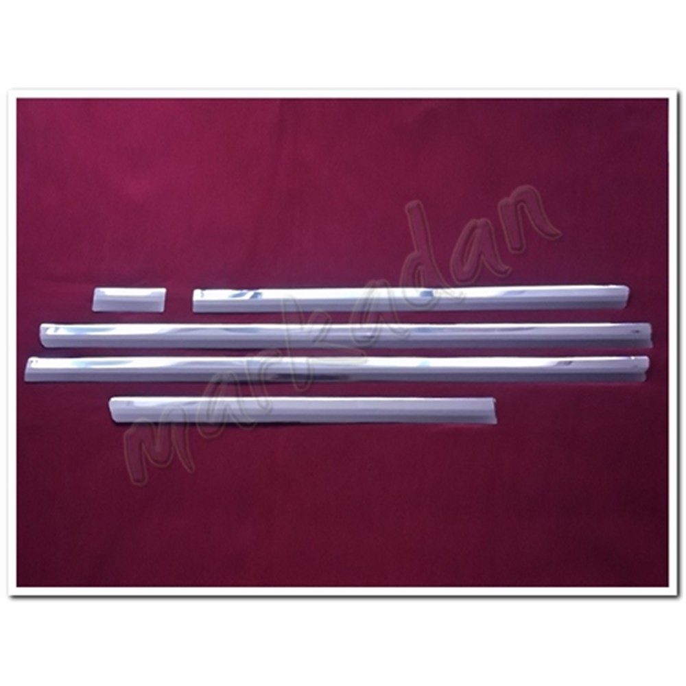 DB Chrome VW T5 Multivan Kısa Şase Krom Yan Kapı Çıtası 2003-2014 5 Parça P.Çelik