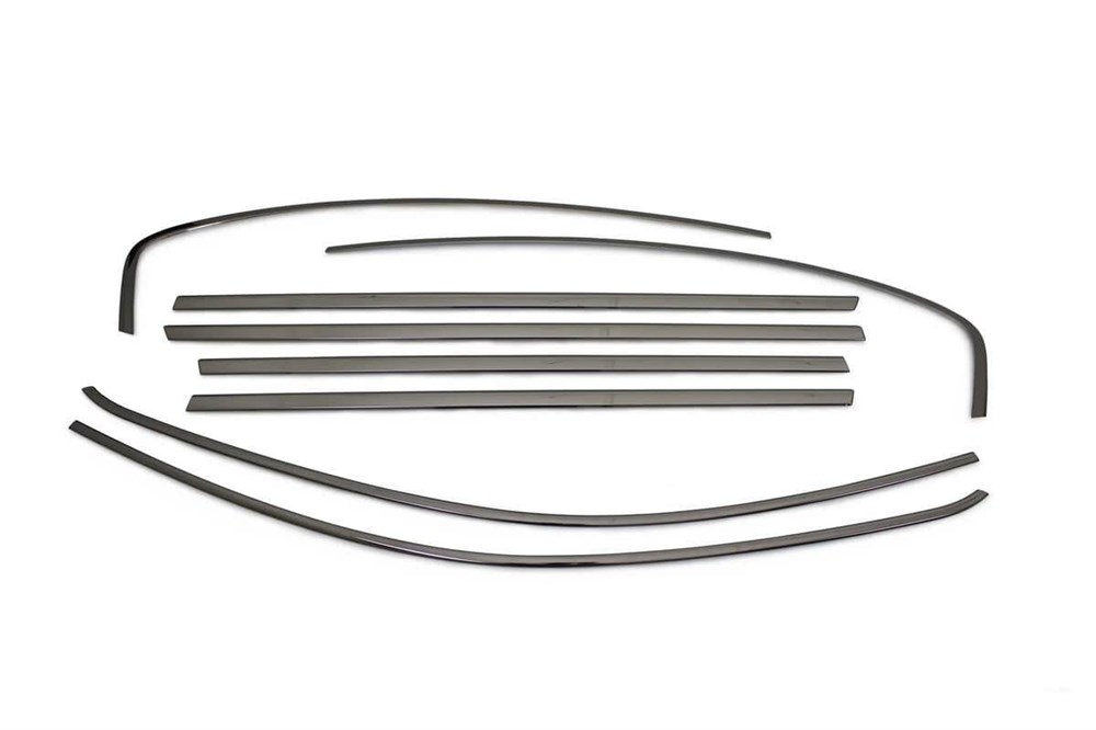 Fiat Egea HB/Sedan Siyah Krom Cam Çerçevesi 8 Parça 2015 ve Sonrası