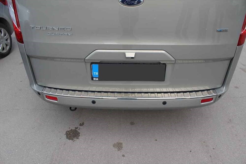 Ford Tourneo Custom Krom Arka Tampon Eşiği Taşlı 2012 ve Sonrası