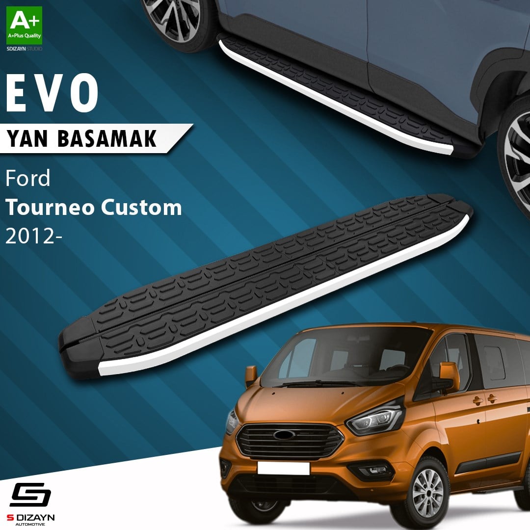 Ford Tourneo Custom Uzun Şase Evo Aluminyum Yan Basamak 243 Cm 2012-2023