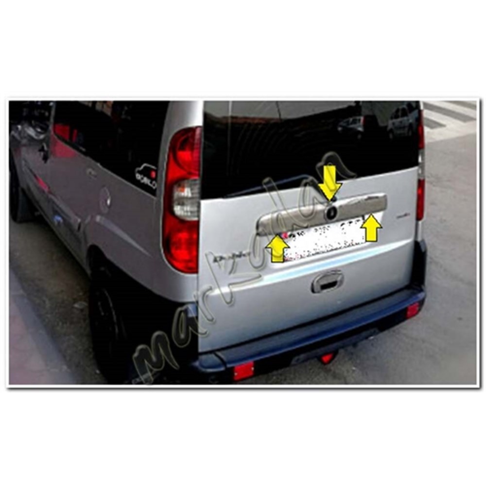 Markadan Fiat Doblo Krom Bagaj Çıtası 2006-2012 Paslanmaz Çelik