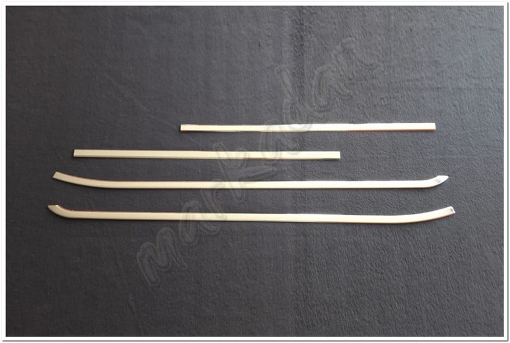 Markadan Fiat Doblo Krom Cam Çıtası 2010 Sonrası 4 Parça Paslanmaz Çelik