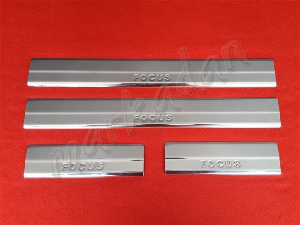 Markadan Ford Focus Kapı Eşiği 2011-2018 4 Parça Paslanmaz Çelik