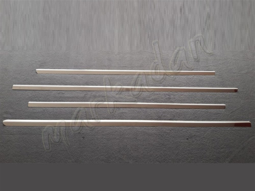 Markadan Mercedes E W211 Cam Çıtası 2002-2009 4 Parça Paslanmaz Çelik