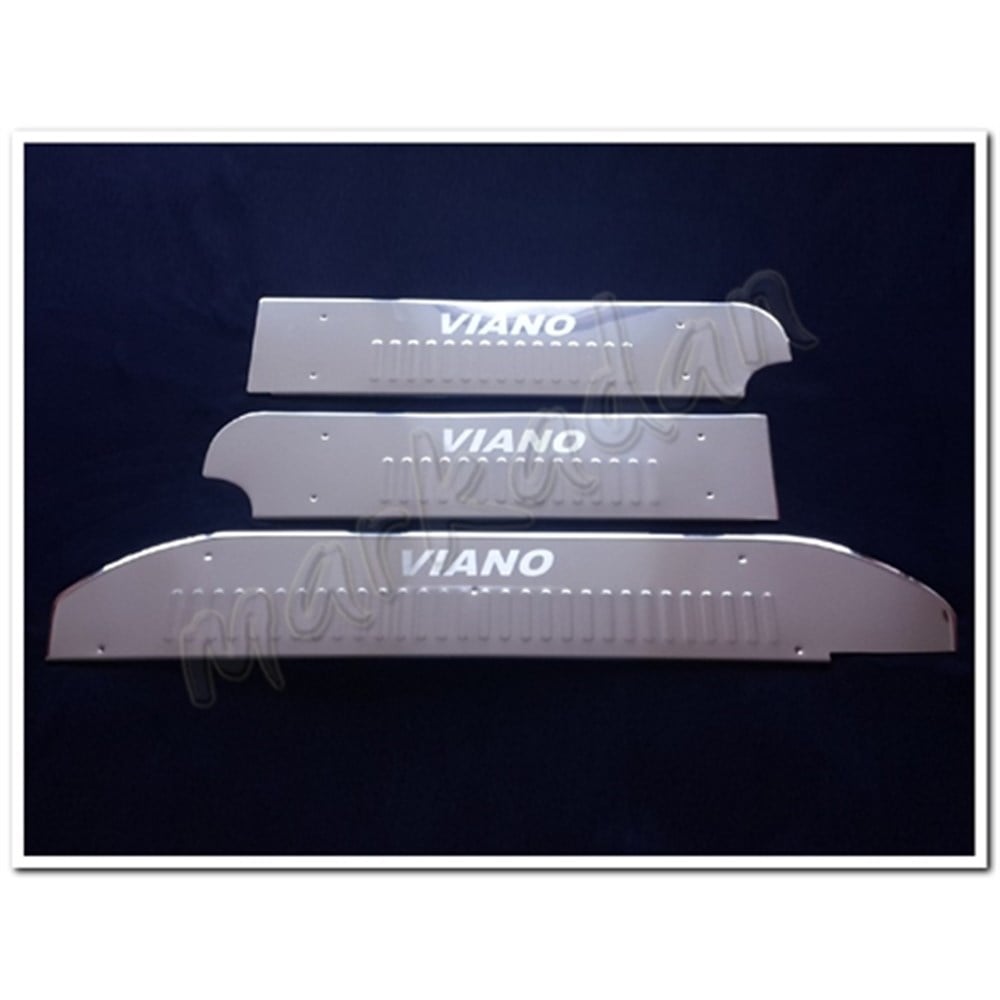 Markadan Mercedes Viano Krom Kapı Eşiği 2004-2014 3 Parça Paslanmaz Çelik