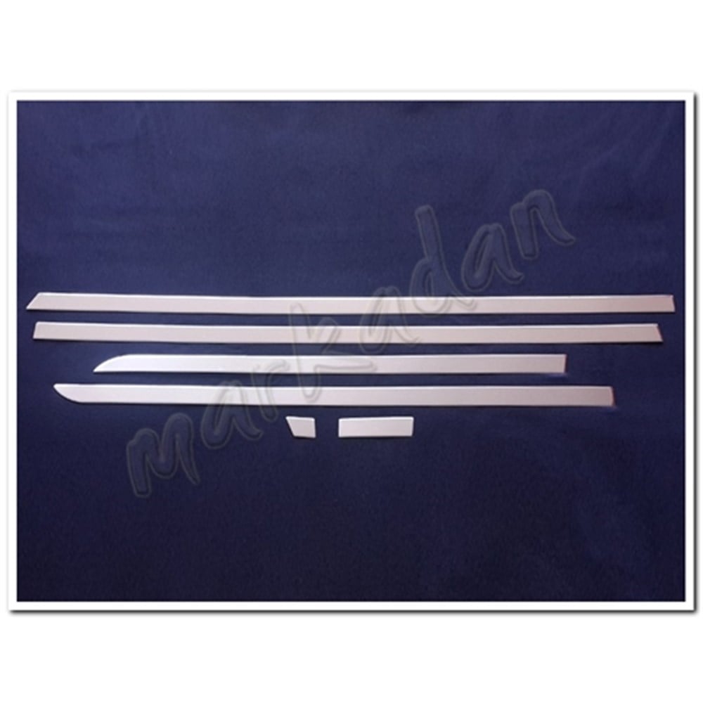 Markadan Mercedes Vito W447 Kısa Şase Krom Yan Kapı Çıtası 2014 Sonrası 6 Parça Paslanmaz Çelik