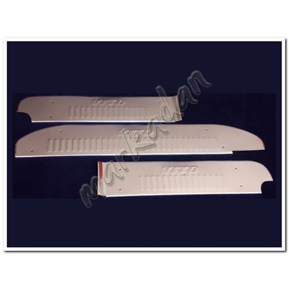 Markadan Mercedes Vito W639 Krom Kapı Eşiği 2003-2014 3 Parça Paslanmaz Çelik