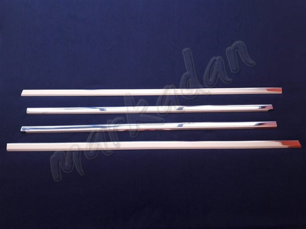 Markadan Mitsubishi Lancer Cam Çıtası 2008 Sonrası 4 Parça Paslanmaz Çelik