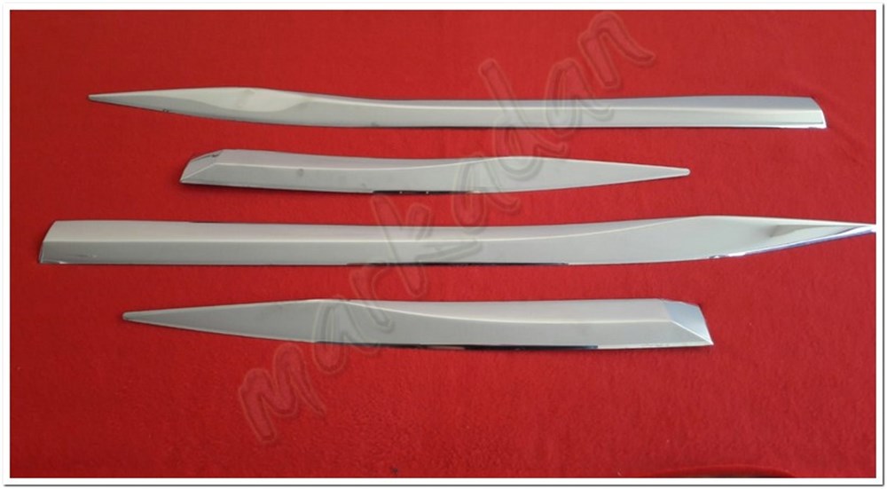 Markadan Peugeot 3008 Krom Yan Kapı Çıtası 2016 Sonrası 4 Parça Paslanmaz Çelik