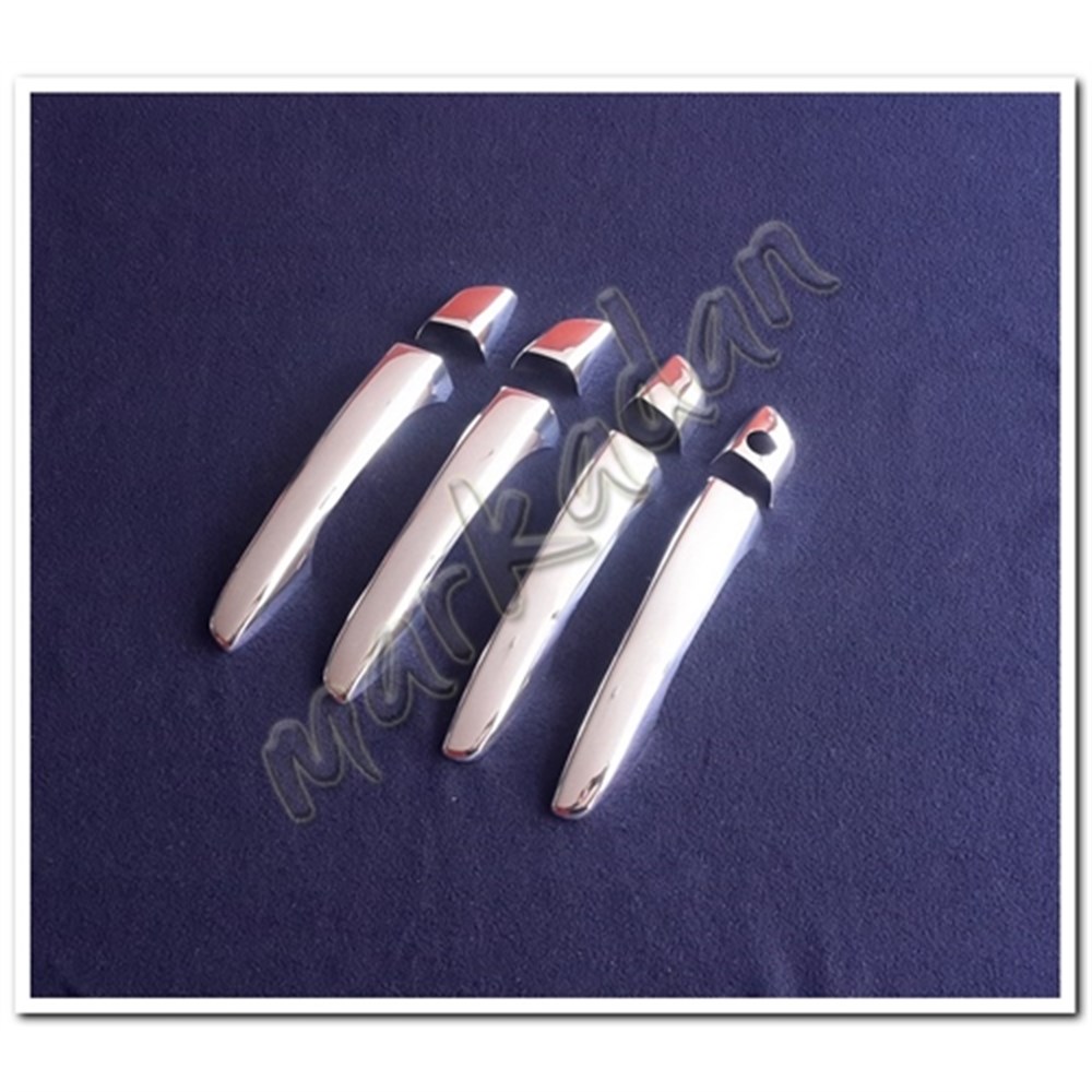 Markadan Peugeot 508 Sensörsüz Krom Kapı Kolu 2010-2018 4 Kapı 8 Parça Paslanmaz Çelik