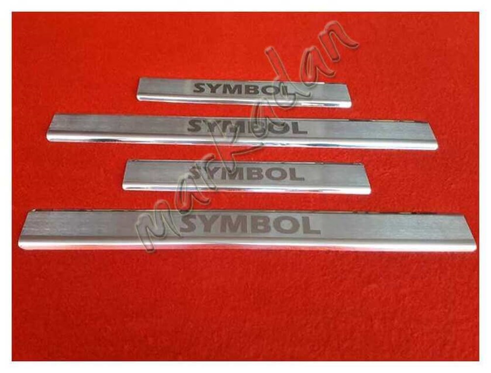 Markadan Renault 3 Symbol Kapı Eşiği 2009-2012 4 Parça Paslanmaz Çelik