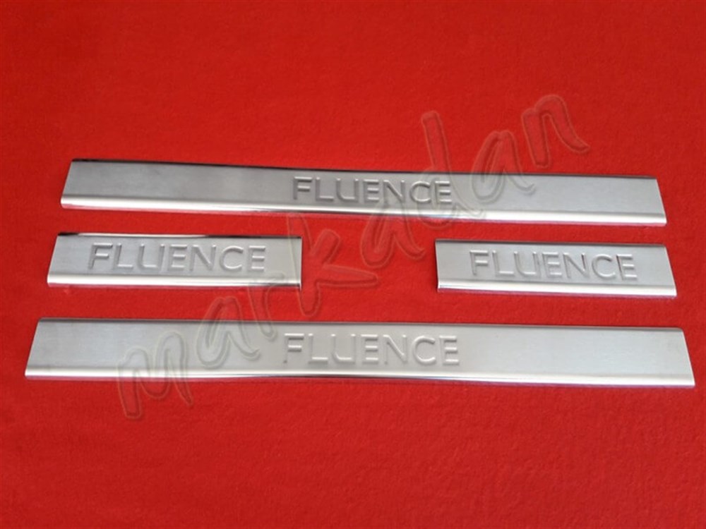 Markadan Renault Fluence Kapı Eşiği 2010-2016 4 Parça Paslanmaz Çelik