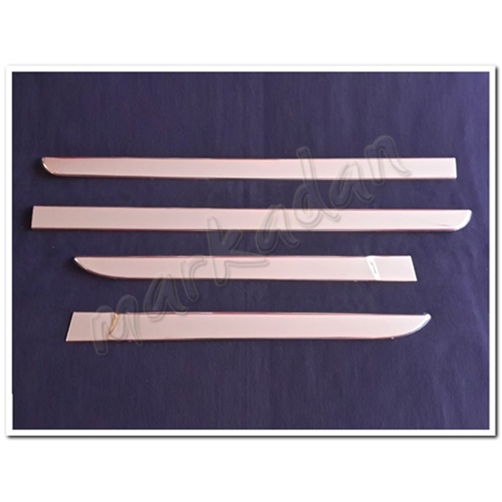 Markadan Renault Megane 2 Sedan Krom Yan Kapı Çıtası 2004-2010 4 Parça Paslanmaz Çelik