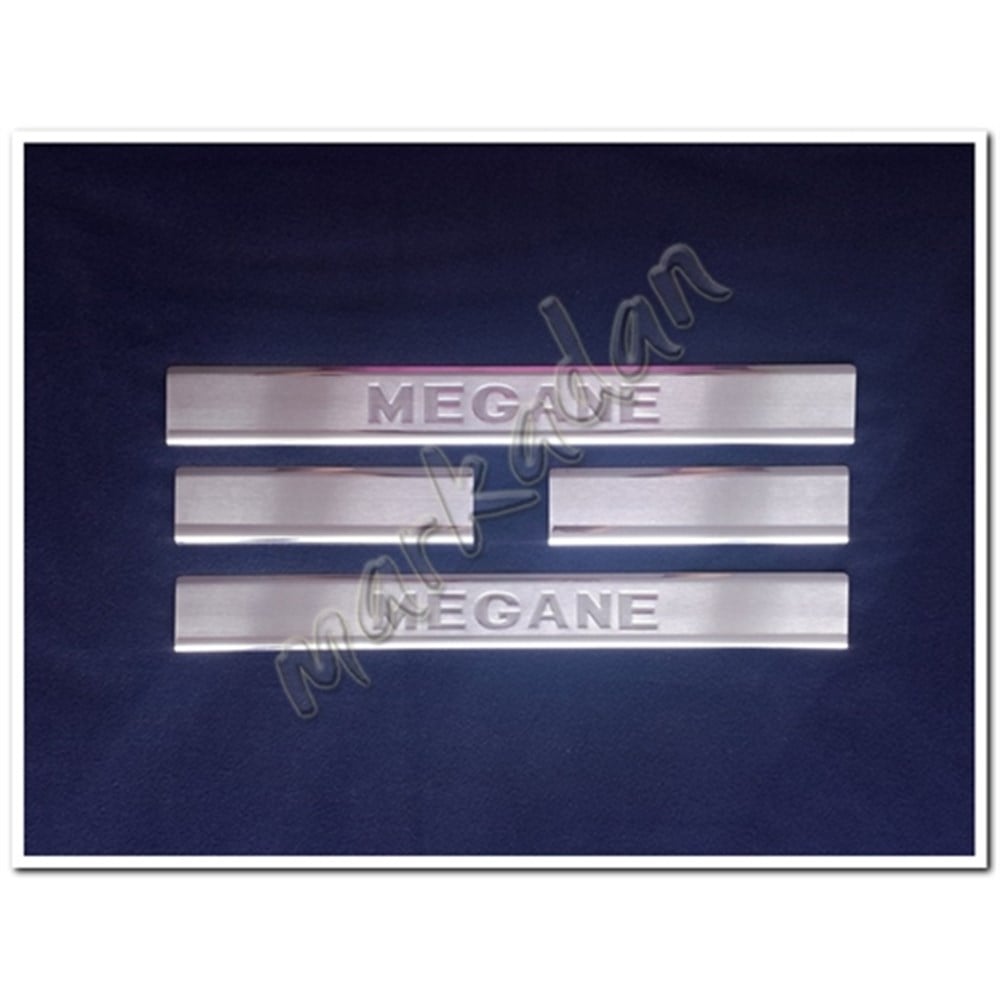 Markadan Renault Megane 4 Sedan Krom Kapı Eşiği 2016 Sonrası 4 Parça Paslanmaz Çelik