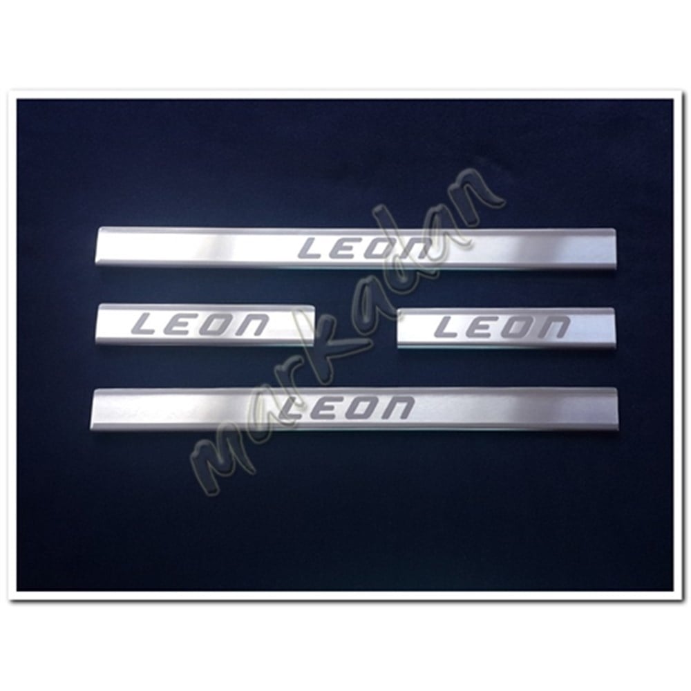 Markadan Seat Leon Krom Kapı Eşiği 2012-2019 4 Parça Paslanmaz Çelik