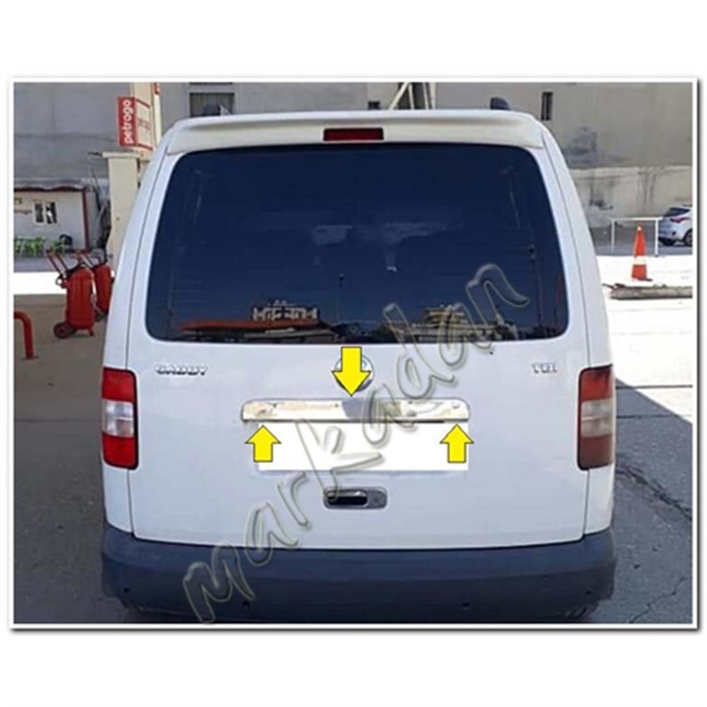 Markadan VW Caddy Krom Bagaj Çıtası 2004-2010 Tek Kapı Paslanmaz Çelik