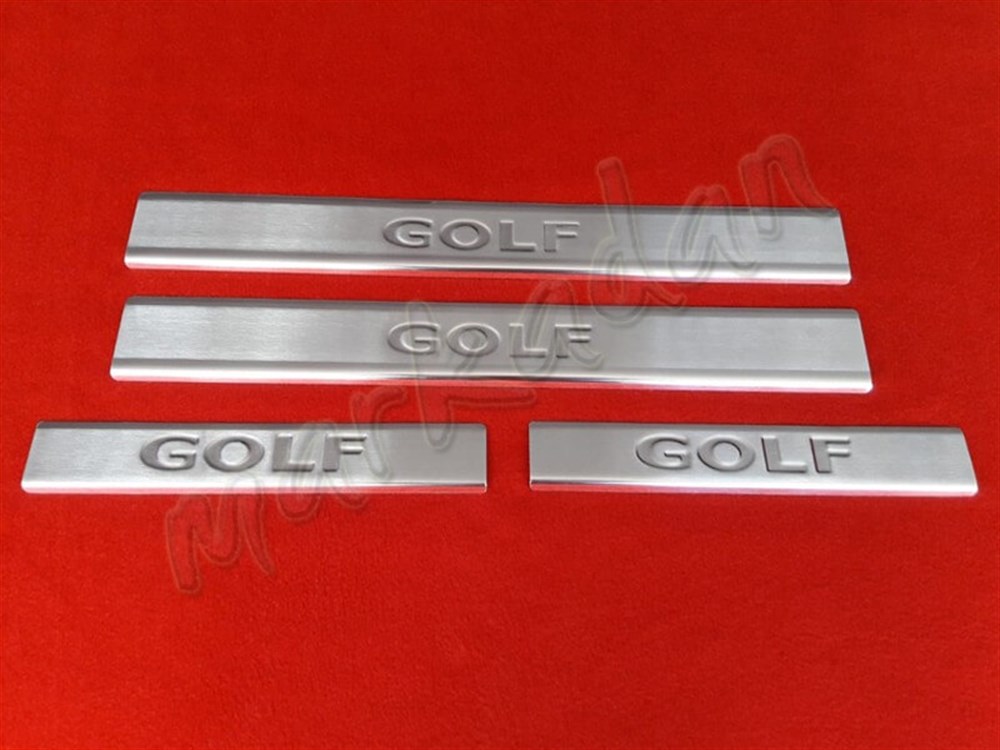 Markadan VW Golf 6 Kapı Eşiği 2009-2012 4 Parça Paslanmaz Çelik