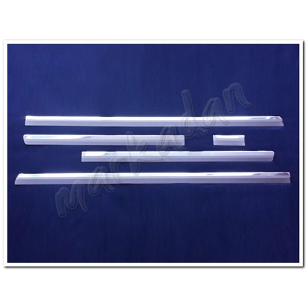 Markadan VW T5 Caravelle Kısa Şase Krom Yan Kapı Çıtası 2003-2014 5 Parça Paslanmaz Çelik