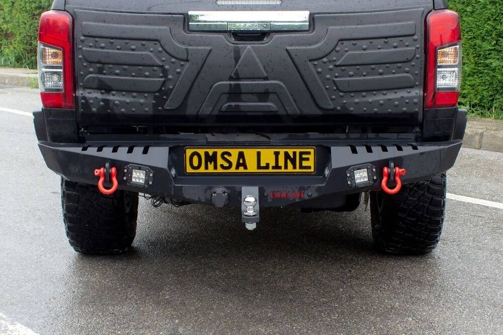Mitsubishi L200 Dakar Çelik Arka Tampon Ledli (Sensörsüz) 2020 ve Sonrası