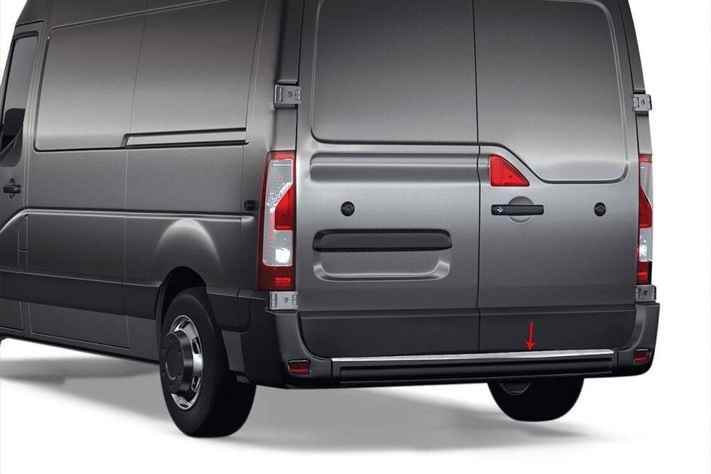 Nissan NV400 Krom Arka Tampon Eşiği P.Çelik (Taşlı) 2010 ve Sonrası