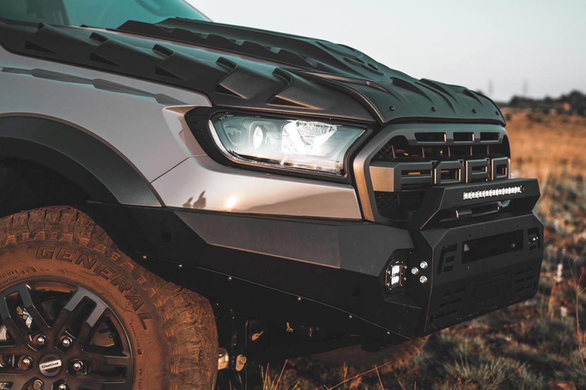 OMSA Ford Ranger Raptor Dakar Çelik Ön Tampon Sensörlü-Sensörsüz 2019-2022 Arası